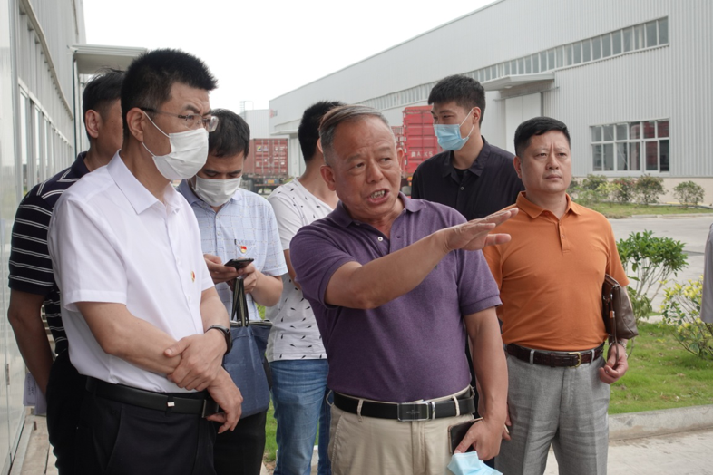 福建省工信厅副厅长陈传芳一行向导 莅临bet365新质料科技工业园旅行调研